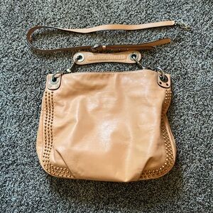 Rebecca Minkoff Studded Tan Leather Shoulder Bag
